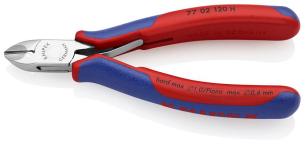 Knipex 77 02 120 H, Diagonal tang, Plast, Blå, Rød, 120 mm, 85 g