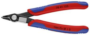 Knipex elektronik bidetang super knips bruneret 125 mm uden facet og trådholder