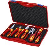 Knipex værktøjsbox med 7 dele til elektromontage