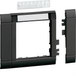 Ramme 80mm m55 ral9011 m. skriftfelt