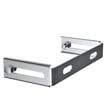 Bosch vægbeslagforlænger dn125 46 129 mm rustfrit stål