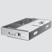 Bosch vægbeslagforlænger dn125 139-222 mm rustfrit stål