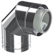 Bosch aftræksbøjning balanceret 87° dn80/125 rustfrit stål