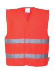 Refleksvest c474 hiviz rød str 2l/3xl