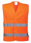 Portwest advarselsvest orange c474 kl 2 str. 4xl/5xl