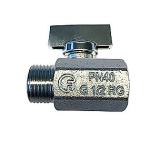 GPA Mini 581 RG ventil muffe/nippel, rødgods forkromet