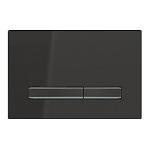 Geberit SIGMA50 betjeningsplade 246x164x14mm sort krom/ dybsort RAL 95