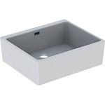 #2 - Geberit PUBLICA skyllekar 600x500x200mm med overløb hvid