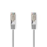 Cat 6a kabel | SF/UTP | RJ45 (8P8C) Hanstik | RJ45 (8P8C) Hanstik | 7.50 m | Runde | PVC | Grå | Mærke