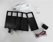 Spot stella kit sort 5 pcs singlehvid on-off-dim driv