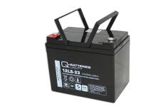 Q-batteries 12v-33ah blybatteri 195x130x155