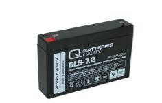 Q-batteries 6v-7,2ah blybatteri 151x34x94 f1