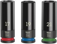 Wera wheel impaktor c set 1 topnøgleindsats-sæt 1/2-tilslutning 3 dele