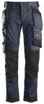 Snickers AW Bukser stretch med hylsterlommer navy/sort 6241 - navy/sort / 60 | Bukser | Arbejdsbukser | Cordura