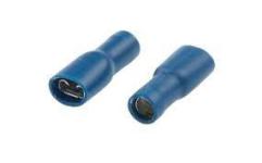 Spadesko hun fortinnet-belagt 14awg 2.5mm2 16awg 1.5mm2 blå isoleret 4.8 x 0.8mm