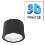 3d-printet sort pse 830 2000lm byg p downlight kt-serie