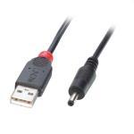 Usb2 dc kabel plug ø3,5mm pin ø1.35mm 1,5m