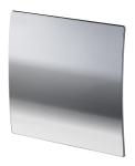 Unite frontpanel sølv chrome look i buet design for system+ ventilator ø100