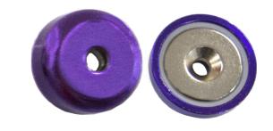 Eclipse lilla neodymium pottemagnet ø40x8mm m6 undersænket hul - 5 styk pak