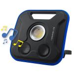 WRKPRO arbejdslampe "S3" 20W COB med genopladeligt batteri og 5W Bluetooth højtaler