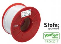 approved stofa og ready yousee - m 100 spole hvid 550 koka antennekabel