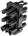 Bachmann Strøm GST18i3 (male) - Strøm GST18i3 (female) Sort Strømforsyningsadapter