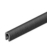 Kantbeskyttelsesbånd til plader pvc sort ksb 4 pvc