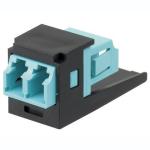 Lc modul duplex om3/4 mini-com aqua/sort