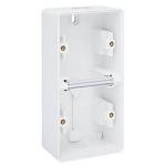 Underlag 2-modul lodret ip55 hvid