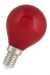 Kronepære LED 1w E14 rød, G45, ø45x76mm
