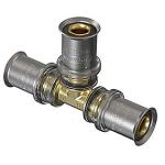 Wavin Tigris M5 t-stykke 25 mm. DZR messing. Til U, UP, H, B , TH bakker