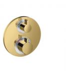 guld-optik poleret udtag 2 til omskifter og afsprring med indbygning til termostatarmatur s showerselect hansgrohe