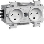Stikkontakt ecoline 2xedb frontm.9016