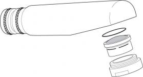 Børma Udløbsspids til tud, ny model, krom