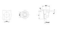 M5x11,5 fh rund syrefast a4 m5upo30 2.5c