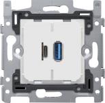 Usb-a og usb-c oplader 3,5a