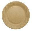 Tallerken frokost pap 18cm brun 50stk/pak