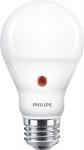 Se Philips LED dag/nat-sensor 7,5w/830 (806 lumen) E27, mat (=60w) hos Elvvs.dk