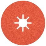 Fiberrondel 180x22 4582 36+ stål/inox