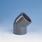 Vinkel pvc 45° muffe/muffe 160 mm pn16