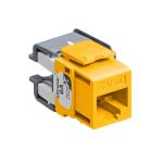 Modular jack extreme kat6a utp rj45 110-style enkle stk pakke gul