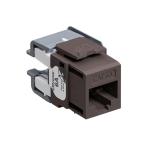 Modular jack extreme kat6a utp rj45 110-style enkle stk pakke brun