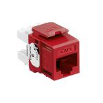 Modular jack extreme kat6 utp rj45 110-style enkle stk pakke mørkerød