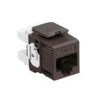 Modular jack extreme kat6 utp rj45 110-style enkle stk pakke brun