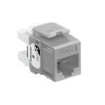 Modular jack extreme kat6 utp rj45 110-style enkle stk pakke grå