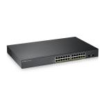 Zyxel gigabit switch gs1900-24hpv2 24xgb + 2xsfp-porte poe 170w