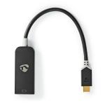 USB-adapter | USB 3.2 Gen 1 | USB Type-C Han | DisplayPort Hun | 0.20 m | Runde | Guldplateret | PVC | Anthracite | Window Box