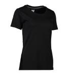 ID SEVEN SEAS T-shirt | o-neck | dame - S630 - Sort / L | T-Shirts | Spar20%