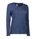ID SEVEN SEAS The knit | o-neck | dame - S640 - Blå melange / 3XL | Sweatshirt | Spar20%