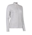 ID SEVEN SEAS The cardigan | dame - S661 - Lys grå melange / XL | Sweatshirt | NODISCOUNT | Sweatshirt med lynlås